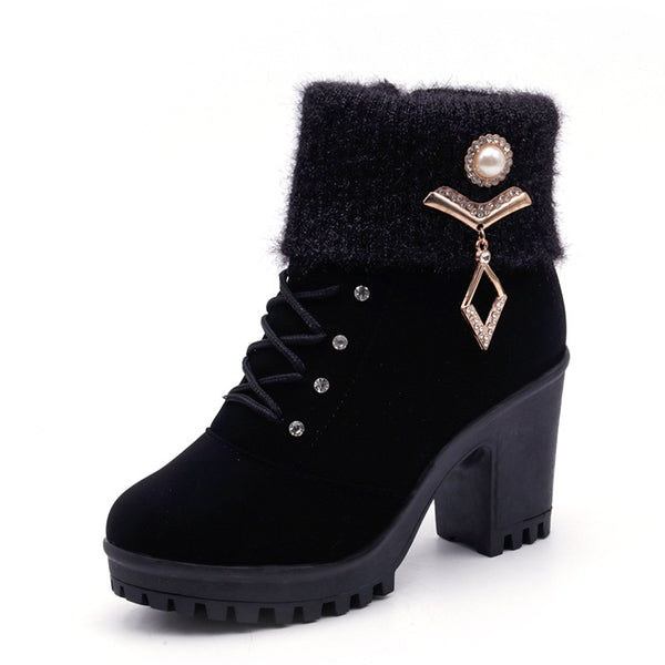 Botas Martin para Mujer - Tacón Alto Cálido Otoño Invierno - Image 6