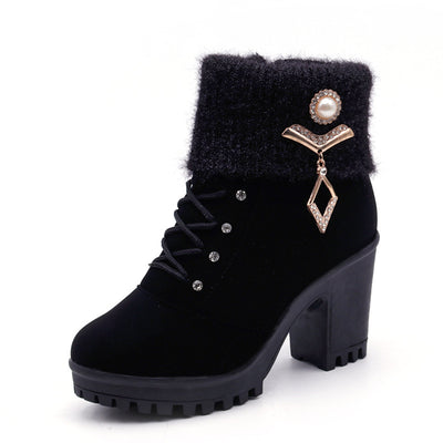 Botas Martin para Mujer - Tacón Alto Cálido Otoño Invierno - Image 6