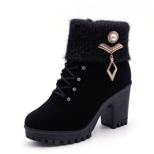 Botas Martin para Mujer - Tacón Alto Cálido Otoño Invierno - Image 6