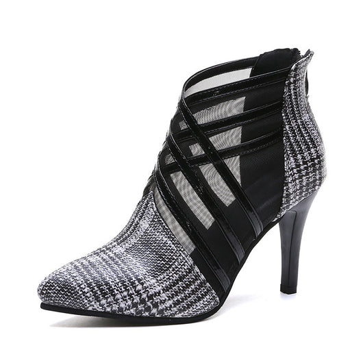 Tacones Stiletto de Punta Fina con Malla - Image 6