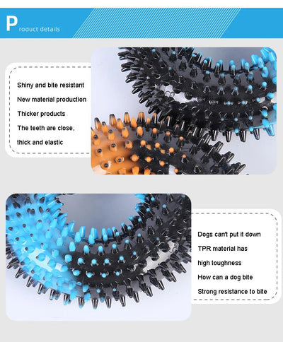 Cuerda Interactiva Doble Color para Perros - Juguete Resistente a Mordidas con Nudo - Image 11