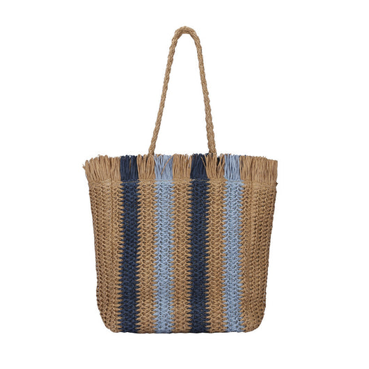 Bolso Playero Tejido a Rayas - Estilo Minimalista Playa - Image 8
