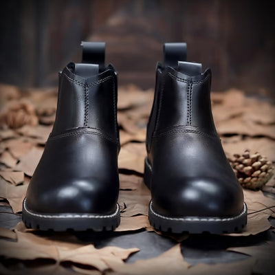 Botas de Cuero para Hombre con Punta Redonda - Calzado de Senderismo Resistente - Image 2