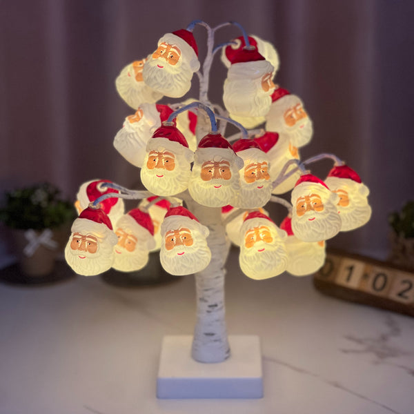 Luz LED Árbol de Abedul Plateado - Decoración Navideña Colgante