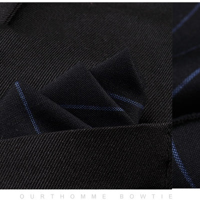 Traje de Algodón para Hombre Diseño a Rayas con Bolsillos, Pañuelo y Bufanda - Image 27