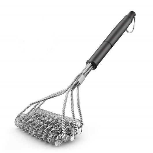 Cepillo Limpiador BBQ Profesional de Acero Inoxidable con Cerdas de Alambre - Image 5