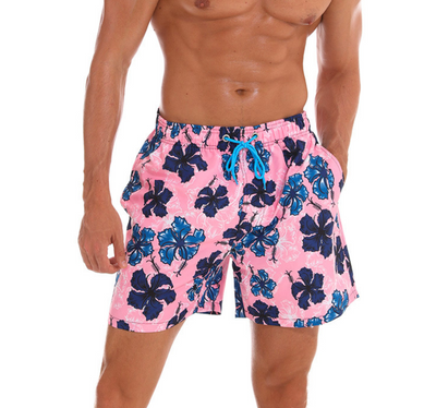 Shorts de Playa para Hombre con Estampado Quarter