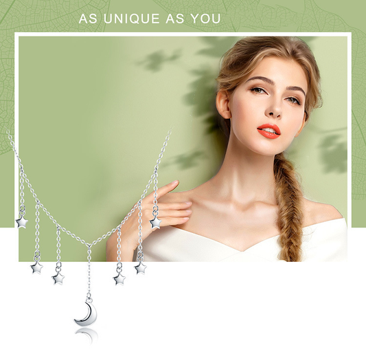 Collar de Plata Ziyun S925 Diseño Exagerado y Moderno para Mujer