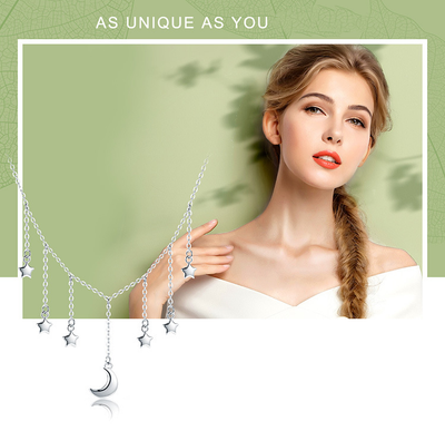 Collar de Plata Ziyun S925 Diseño Exagerado y Moderno para Mujer