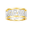 Sterling Silver Crystal Diamond Couple Ring APM MONACO 5th