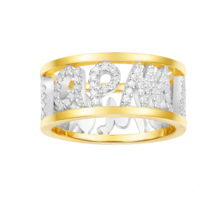 Anillo de Pareja en Plata de Ley con Cristal y Diamante - Image 7