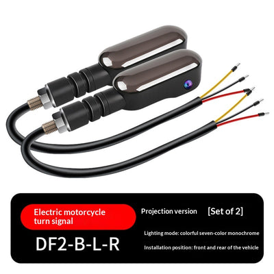 Luz Trasera LED Multicolor 12V para Motocicletas - Proyector de Alta Luminosidad con Señales de Giro - Image 7