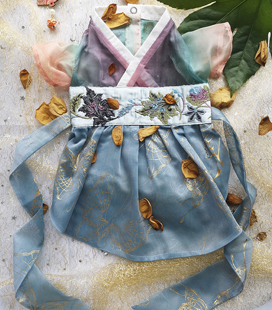 Ropa Hanfu Gato Primavera - Sección Delgada Anticaída - Image 5