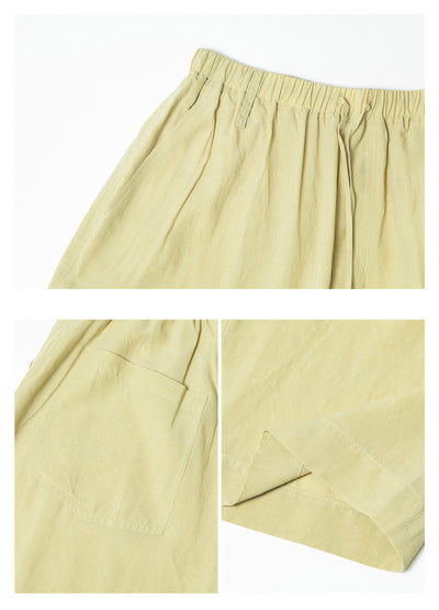 Pantalones Casuales Tencel Efecto Piedra con Cintura Elástica - Image 17