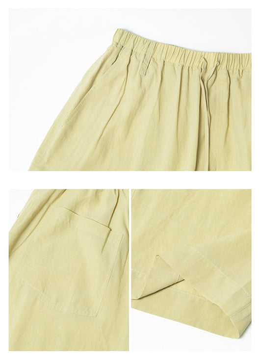 Pantalones Casuales Tencel Efecto Piedra con Cintura Elástica - Image 17