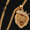 Europe and the United States selling diamond crown lion hip-hop luminous necklaces men Unisex Dorado-plated hiphop luminous Pendant Dorado