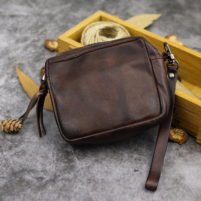 Bolso Portátil de Cuero Teñido Artesanal - Cartera Multifuncional para Mujer - Image 7