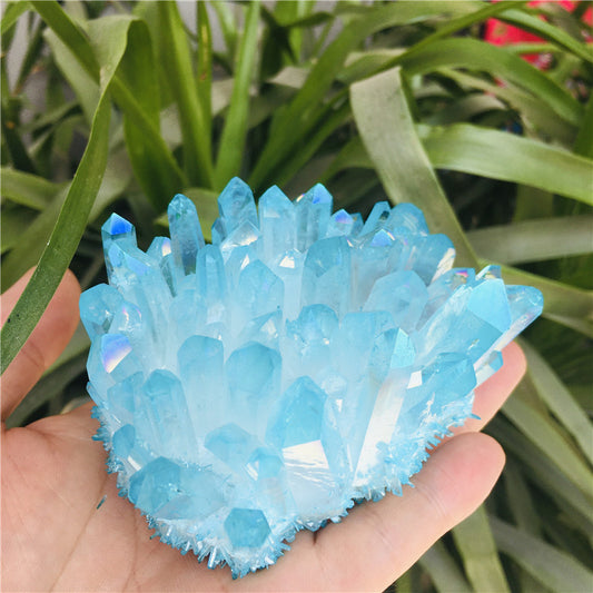 Drusa de Cuarzo Electrochapado - Piedra de Sanación y Energía Natural
