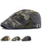 Boina de Algodón Lavado Camuflaje con Visera Plana para Hombre