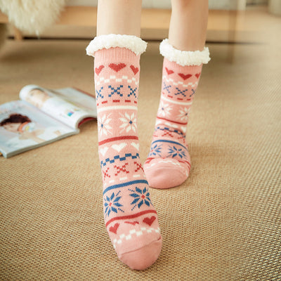 Pantuflas de Felpa Casual Plus para Mujer - Calcetines Térmicos Tubo Medio - Image 3