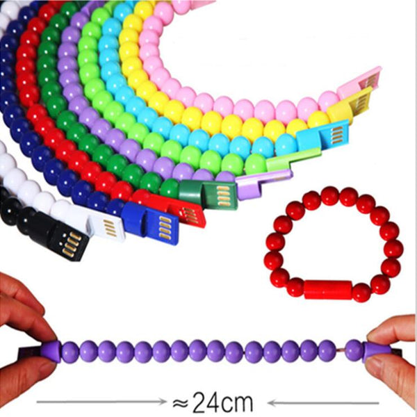 Cable de Carga con Anillo para Mano USB