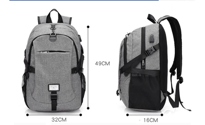 Mochila Multifuncional Unisex con Carga USB para Viajes y Trabajo - Image 14
