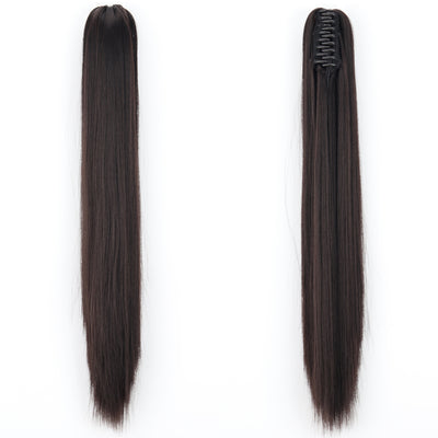 Peluca de Fibra Sintética con Clip Tipo Garra - Cabello Liso y Voluminoso - Image 6