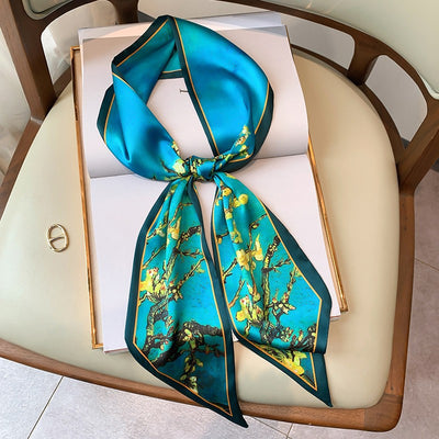 Pañuelo de Seda Estampado Vintage para Mujer - Image 66