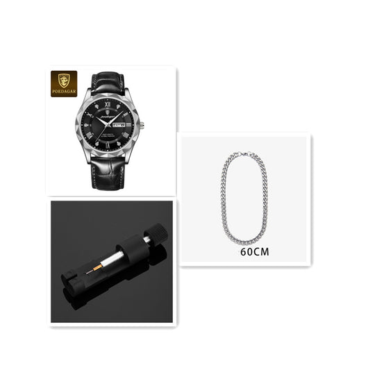 Reloj de Pulsera de Cuarzo Luxury para Hombre con Correa de Cuero - Image 61