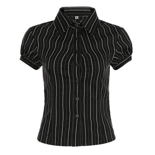 Blusa Rayada Estilo Americano para Mujer - Image 13