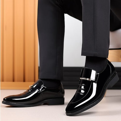 Zapatos de Cuero Charolado Estilo Británico para Hombre - Image 12