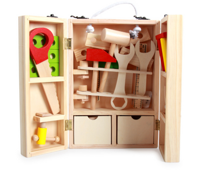 Caja de Herramientas de Juguete de Madera para Armar y Desarmar - Image 7
