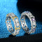 Anillo de Compromiso Bicolor Circón - Joyería Elegante para Mujeres