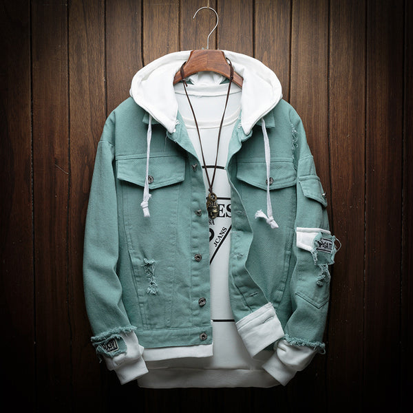 Chaqueta de Mezclilla con Capucha