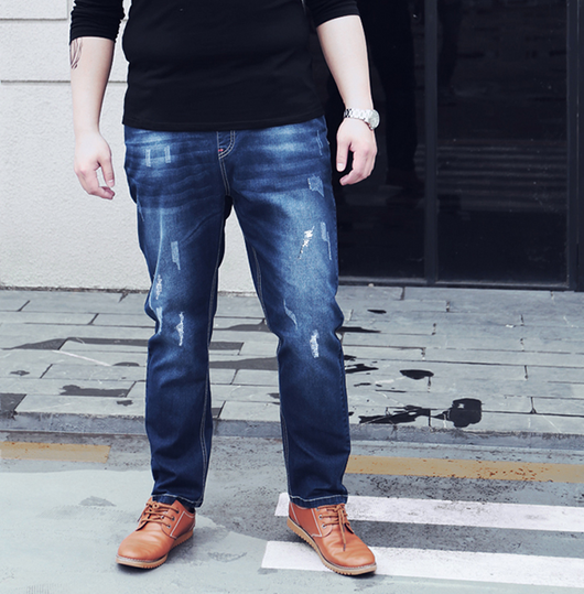Pantalones Vaqueros Oversize de Talle Extra Grande para Hombre - Image 6