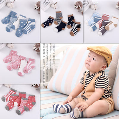 Calcetines Infantiles de Algodón 100% Estilo Coreano - Comodidad Total para Bebés - Image 2