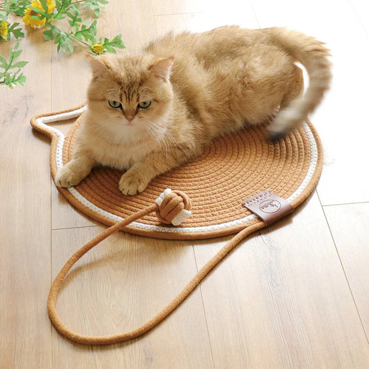 Tapete Rascador para Gatos de Cuerda Trenzada - Antiadherente y Lavable - Image 4