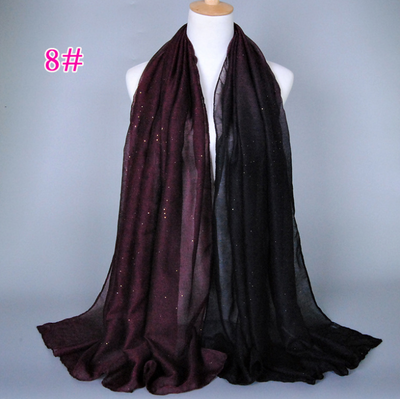 Bufanda Balinesa de Algodón y Lino con Degradado Estampado - Otoño Invierno - Image 17