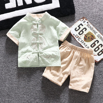 Traje Tang Infantil Estilo Chino con Cierre de Disco - Image 5