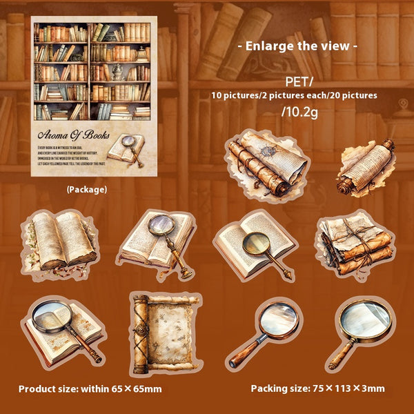 Cuaderno Retro con Stickers PET Vintage para Collage y Decoración DIY - Image 5