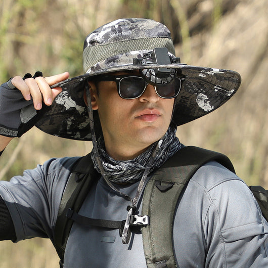 Sombrero de Ala Ancha para Senderismo y Pesca - Protección Solar UV - Image 9