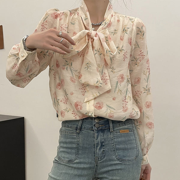 Blusa Retro Floral Elegancia para Mujer