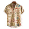 Camisa Casual Talla Grande con Estampado Digital 3D