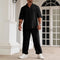 Pantalones Cortos Casuales de Algodón y Lino para Hombre