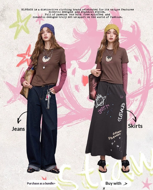 Blusa Retro Estampado Fresa Manga Larga Diseño Vintage para Mujer - Image 7