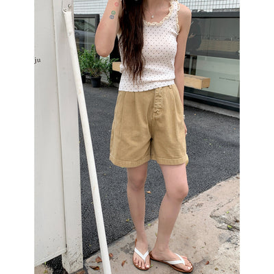 Pantalón Cropped Casual de Talle Alto con Pliegues Reductores - Image 5