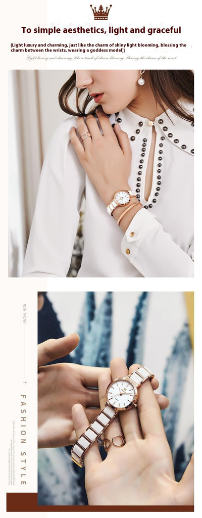 Reloj de Lujo para Mujer con Movimiento de Cuarzo y Resistencia al Agua - Image 13