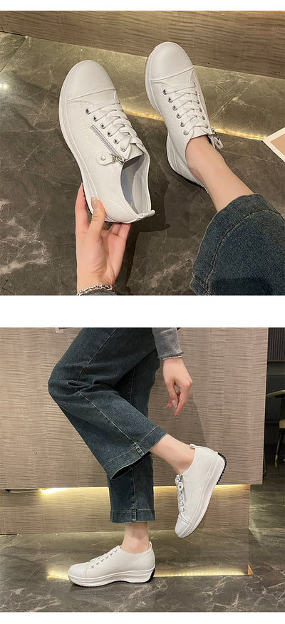 Zapatos de Plataforma Talla Grande con Cordones - Cómodos y Modernos para Mujer - Image 12