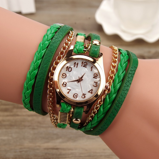 Reloj Pulsera de Cuero PU con Correa Enrollable - Image 12