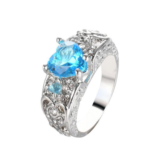 Anillo de Compromiso Princesa Corazón con Rubí - Image 4